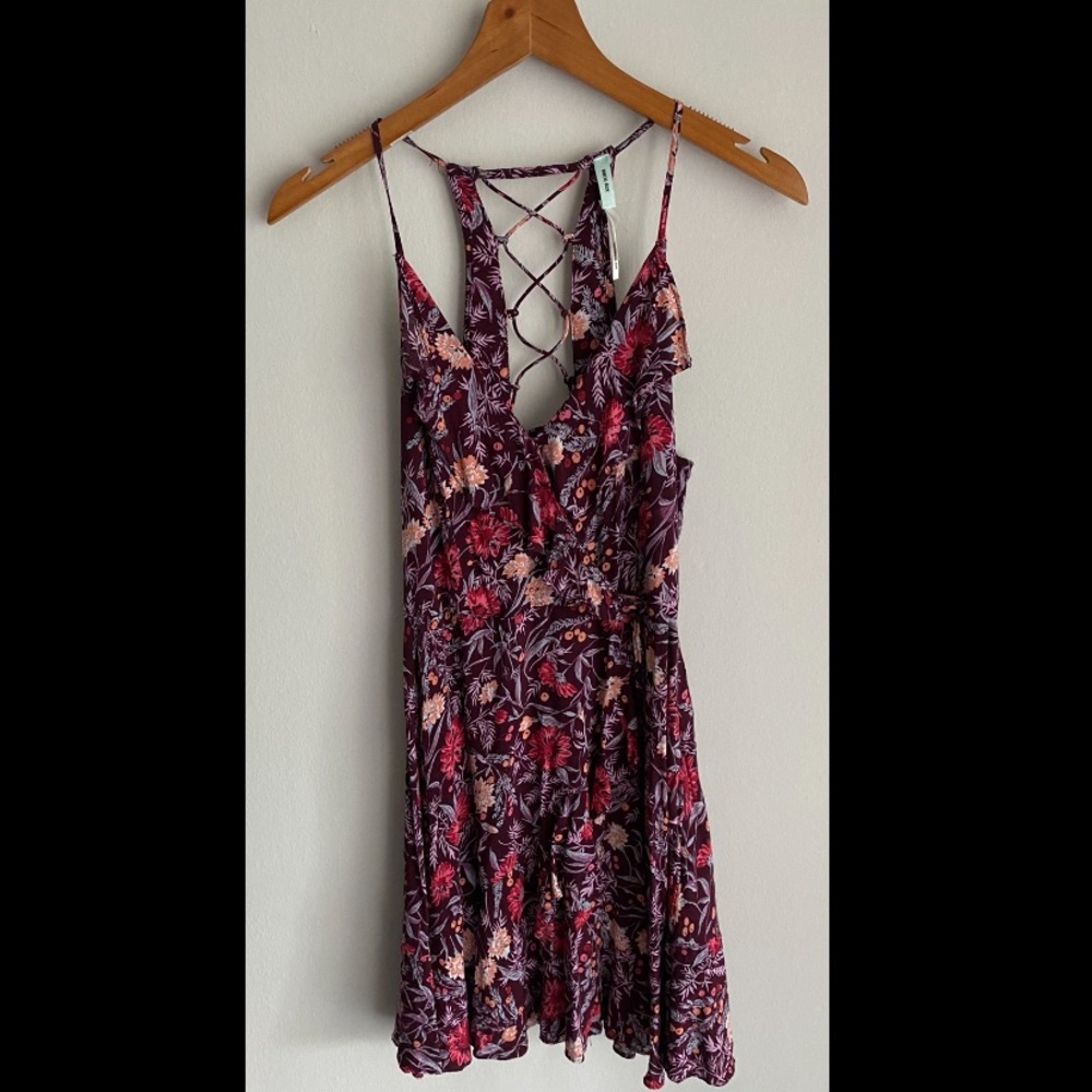 Floral Wrap-style Dress